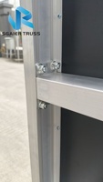 Scène portable en aluminium non soudée 1x2m pour concert, plateforme de scène pour événement