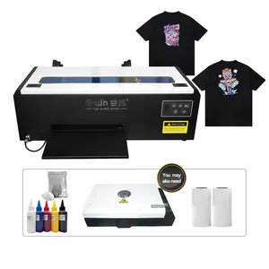 custom T shirt maker textile machinery L1800 A4 size dtf printer for T shirt printing