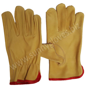 Industrial Work and Safety <b>Driver</b> Leather <b>Gloves</b> - Product Image 5