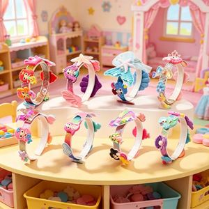 Sweet <b>Headband</b> Making Kit Girls Hair Accessories <b>Sequin</b> Bow Butterfly Sticker Craft Supplies Birthday Favor Box - Product Image 4