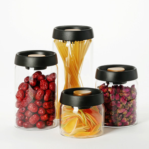 Accessori per la cucina contenitore <span class=keywords><strong>di</strong></span> <span class=keywords><strong>vetro</strong></span> ermetico <span class=keywords><strong>sottovuoto</strong></span> brocca per chicchi <span class=keywords><strong>di</strong></span> caffè chicchi <span class=keywords><strong>di</strong></span> cibo caramelle barattolo <span class=keywords><strong>di</strong></span> conservazione fresco - Product Image 2