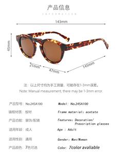 Lentes de Sol Redondos de Acetato con Logotipo Personalizado, Polarizados, Gruesos, de Diseño, de Lujo, para Hombre y Mujer, Tendencia 2026 - Product Image 3