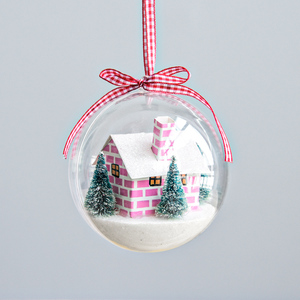 Décoration suspendue, <span class=keywords><strong>boules</strong></span> <span class=keywords><strong>transparentes</strong></span>, bricolage, ornement de Noël, boule en plastique transparente - Product Image 6