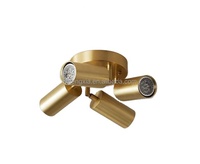 Spot LED Moderne Doré Réglable à Fixation Murale pour Hôtels, Villas, Appartements, Bureaux et Éclairage Intérieur