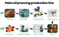 Palmolie Productielijn Palm Fruit Olie Verwerkingsmachine Palm Kernel Molen Fabriek