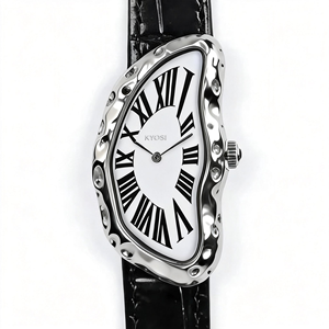 Reloj de Cuarzo de Lujo KYOSI <span class=keywords><strong>Altra</strong></span>, Acero Inoxidable de 40 mm, Diseño Inspirado en Oro Fundido, Resistente al Agua, Reloj de Negocios con Correa de Cuero - Product Image 1