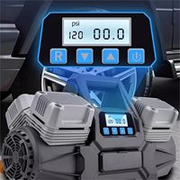 300L Fast Inflating 12V Cabled Heavy Duty Car Tyre Compressor With Double Cylinders Fast Inflating Car Inflator Speed