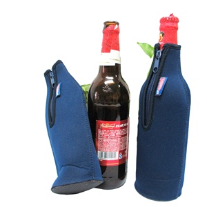RYO 750ml Neoprene Insulated Thermal Wine <b>Bottle</b> Sleeve Cooler with Zipper Waterproof Foldable Portable Outdoor Use Glued Base - Product Image 3
