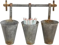 Vente flash : Pots en étain rustiques classiques, pots à fleurs suspendus en acier galvanisé antique, pot à plantes écologique, décoration d'intérieur