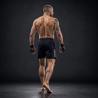 Shorts MMA personnalisés pour hommes, shorts de combat à séchage rapide, extensibles dans 4 directions, en polyester, pour le kickboxing, le Muay Thai, la boxe, les entraînements, avec logo OEM