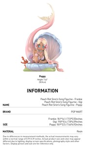 Figurine <span class=keywords><strong>POP</strong></span> MART Peach Riot Siren's Song Series, boîte mystère, poupée mignonne à collectionner, ornement de bureau, jouet tendance, cadeau - Product Image 6