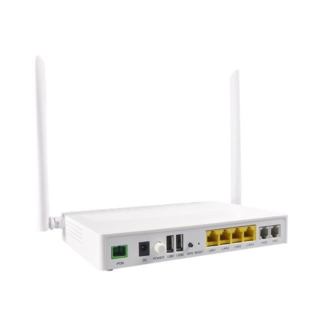 Dualband WIFI XPON ONU 4GE +2Voice +1USB + 2.4G/5.8G Wi-Fi AC ONU GPON ONT XPON Network Terminal Devices
