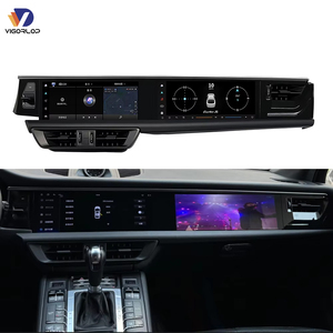 Tay lái bên trái Màn hình Kép đa phương tiện xe hơi màn hình lớn Carplay tự động Carplay Stereo cho PORSCHE MACAN 2018-2024 - Product Image 1