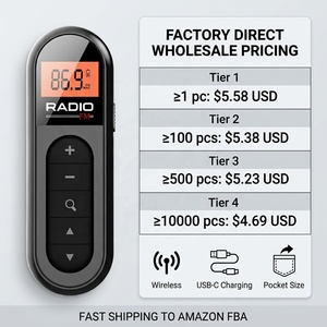 Mini <span class=keywords><strong>Radio</strong></span> Portatile Tascabile Multibanda con Sintonizzazione <span class=keywords><strong>Digitale</strong></span>, Lettore MP3 e Batteria Ricaricabile, <span class=keywords><strong>Radio</strong></span> FM tipo Walkman - Product Image 6