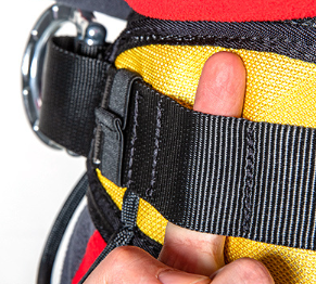 Cinto de Segurança de Corpo Inteiro em Poliéster com Cinco Pontos, Extensível e Destacável, Comprimento Ajustável, Gancho Duplo para Escalada e Trabalho - Product Image 4