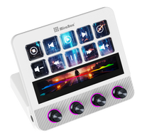MiraBox N4 Pro Gelişmiş Akış Kontrol Cihazı, 10 LCD Tuş, 4 Düğme ve Canlı Yayın ve PC Kontrolü için Dokunmatik Bar ile
