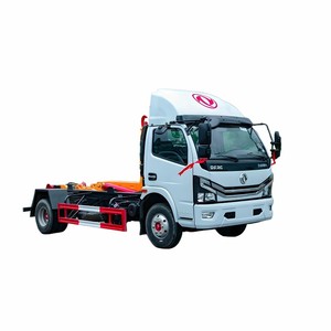 Fuel-Efficient Dongfeng 8 Cubic Meters Roll-off Refuse Truck for Construction <b>Waste</b> and Industrial Trash Transportation - Product Image 1