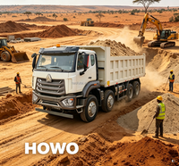 Truk Dump HOWO NX 8x4 Multi-scene Cocok untuk Tambang, Bendungan, Tambang Batu, Transportasi Sampah Perkotaan, Truk Tipper Berat