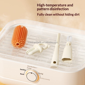 プラスチック製4-in-1携帯用家庭用清掃ブラシセット（ストロー、コーヒーカップ、哺乳瓶用）多機能隙間清掃 - Product Image 6