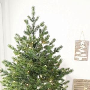 Yiwu Design High Quality Standing Christmas <b>Tree</b> PE&PET Green with <b>LED</b> Lights Foldable 210cm Indoor Use - Product Image 4