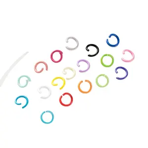 Lilangda रंगीन के लिए 8MM ओपन कूदो रिंगों विभाजन कूद अंगूठी कनेक्टर Diy के आभूषण बनाने निष्कर्ष चाबी का गुच्छा सामान की आपूर्ति