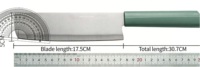 Cuchillo Japonés Nakiri para Verduras con Mango de Resina, Hoja Afilada de Acero Inoxidable para Cortar y Picar Frutas, Cuchillo de Cocina