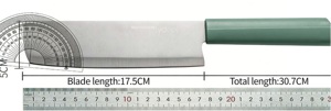 Cuchillo Japonés Nakiri para Vegetales, Mango Verde Matcha, Hoja Afilada de Acero Inoxidable, <span class=keywords><strong>Cuchillos</strong></span> de Cocina para Cortar y Picar Frutas - Product Image 6