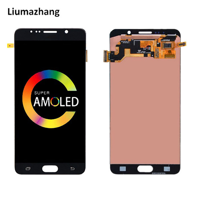 Original Super AMOLED Mobile Phone LCD for Samsung Galaxy Note 5 N9200 N920A N920F Display Screen With Digitizer