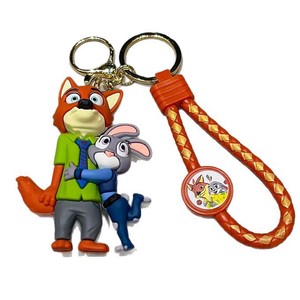 Ensemble de porte-clés Judy Hopps et Nick Wilde - Porte-clés mignons en forme de lapin et de renard, breloques pour sac à dos - Product Image 4