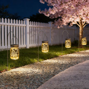 Alecter Solar APH-L132 Lampes solaires suspendues 30 lanternes LED IP53 étanches 4100K blanc neutre Décoration extérieure pour balcon jardin - Product Image 2