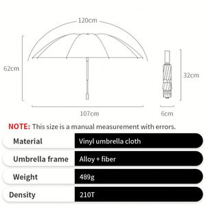 ร่มไฟ LED อัตโนมัติ พับได้สามตอน ป้องกันรังสียูวี พร้อมโลโก้สั่งทำ - Product Image 4