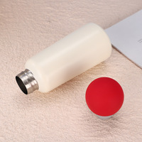 Bouteille d'eau portable en acier inoxydable de 350 ml avec bouchon à bille, nouveau design créatif, nez rouge, pour enfants