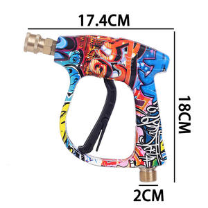 Pistola de gatillo pintada, limpiador de lavadora de alta presión, pistolas de agua de 1/4 "rápido con cañón de espuma, accesorios de coche para <span class=keywords><strong>Parkside</strong></span> Lavor Bosch - Product Image 2