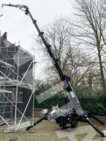 Grue araignée Tonlita avec nacelle, bras articulé, ventouse à vide pour verre, CE EPA EURO 5 2T 3T 5T 8T