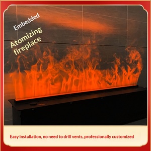 เตาผิงไฟฟ้าตกแต่งบ้านแบบฝัง ขนาด 39 นิ้ว พร้อมเปลวไฟจำลอง 3 มิติ สีสันสดใส ประหยัดพลังงาน พร้อมฟังก์ชั่นเพิ่มความชื้นในอากาศ ขายส่ง - Product Image 5