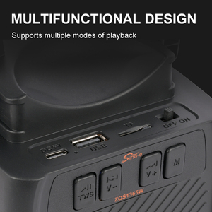 Altavoz Portátil para Fiestas al Aire Libre SING-E ZQS1365W con Bluetooth, Mini Altavoz Activo con Iluminación RGB, Reproductor de Karaoke para el Hogar, Reproductor de <span class=keywords><strong>Audio</strong></span> a Bajo Precio - Product Image 2