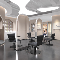 Miroir LED de luxe de haute qualité, station de coiffure, mobilier de salon de beauté, miroir de coiffure