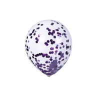 Ballons à paillettes de 12 pouces, ballons en latex transparent avec confettis, ballons de décoration pour mariage et anniversaire