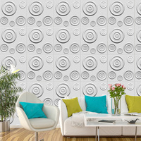 Harga pabrik wallpaper PVC panel pelapis dinding hitam putih emas panel dinding 3d untuk dekorasi dinding