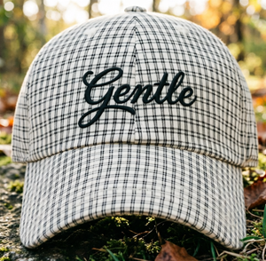 Gorra de Béisbol a Cuadros con Bordado Personalizado, Ala Ancha, Tela Suave, Hebilla Metálica Ajustable, Unisex, Casual y Versátil - Product Image 2