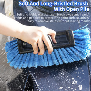 Brosse à eau télescopique en aluminium léger avec tête de couleur personnalisée, filetage américain pour le <span class=keywords><strong>nettoyage</strong></span> <span class=keywords><strong>extérieur</strong></span> des camping-cars, camions et maisons - Product Image 4