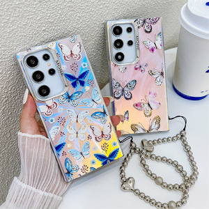 Funda de teléfono esmerilada de mariposa láser galvanizada para iPhone 16 Pro Max funda para iPhone 15 14 13Pro para <span class=keywords><strong>Samsung</strong></span> S25 S24 S23 ultra - Product Image 3