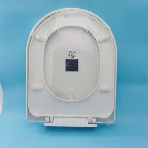 Square Shape <strong>Toilet</strong> <strong>Seat</strong> White Elongated Slow Close Easy Lift-off <strong>Hinge</strong> - Product Image 2