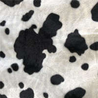 Tissu en velboa en polyester super doux à rayures zébrées en forme de S pour les jouets en peluche
