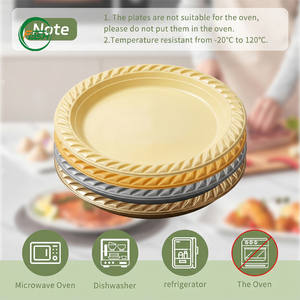 Assiettes en <span class=keywords><strong>plastique</strong></span> PP légères et durables, incassables, de 5/6/7/8/9/10 pouces, pour enfants, fêtes, <span class=keywords><strong>pique</strong></span>-niques, restaurants - Product Image 5