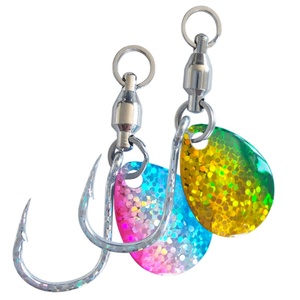 Nuovo Esca Metallica UV da 15g-100g con Occhi Luminosi e Pale Rotanti, Jig da Pesca in Mare per Sgombri e Trevally - Product Image 4