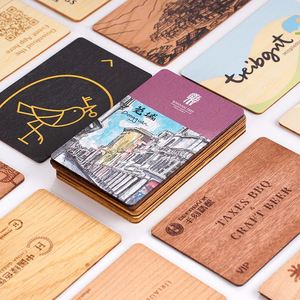 บัตรคีย์การ์ดโรงแรมไม้ไผ่และไม้เนื้อแข็ง งานฝีมือรักษ์โลก บัตรธุรกิจไม้เนื้อแข็ง ป้ายชื่อ บัตรสมาชิก - Product Image 3