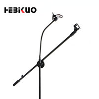 Support de diffusion en direct en métal populaire SJ09 - Portable et réglable - Avec microphone et pince pour téléphone - Pour utilisation sur bureau ou diffusion en direct