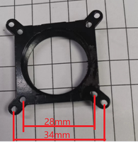 Support d'objectif à monture CS avec distance entre les trous de 22 mm