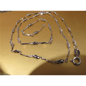 Collier en argent sterling 925, design vaguelettes d'eau, style simple pour un usage quotidien - Product Image 2